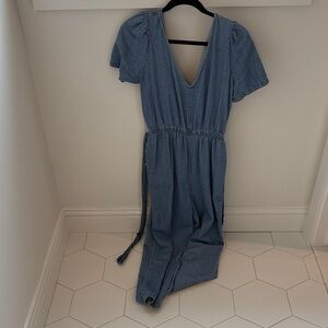 Madewell Blue Denim Jumpsuit
